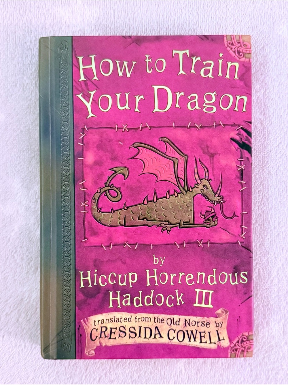 How to Train Your Dragon Wall Art - Pink Dragon Cover Design